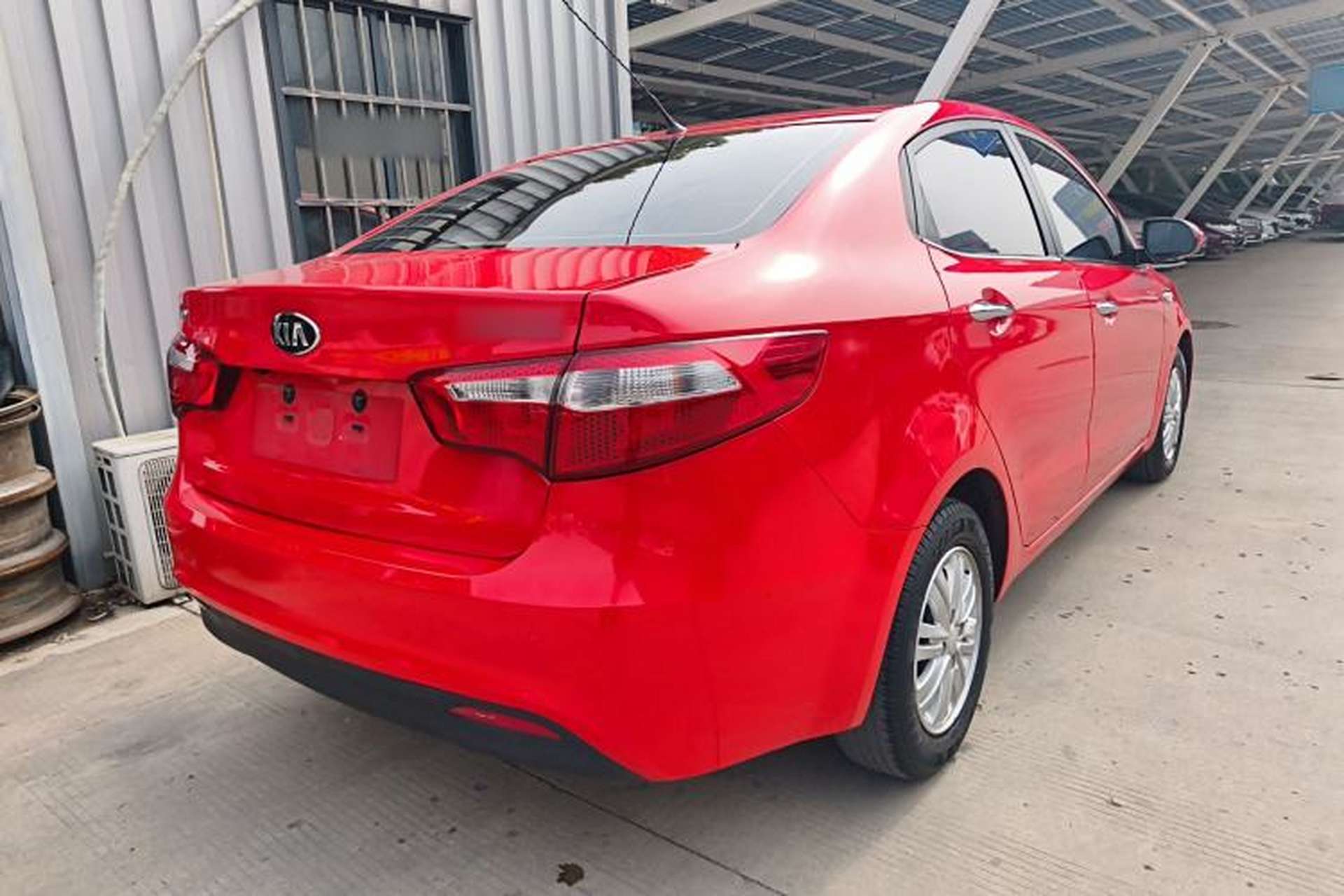 Used Kia K2 2012 Sedan 1.4L Automatic GLS Commemorative Edition Rear Right 45 Deg