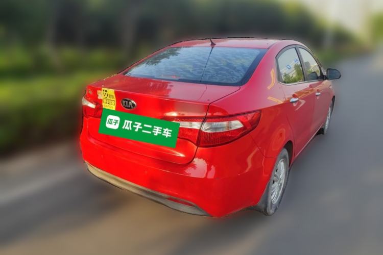 Used Kia K2 2012 Sedan 1.4L MT GLS Commemorative Edition Rear Right 45 Deg