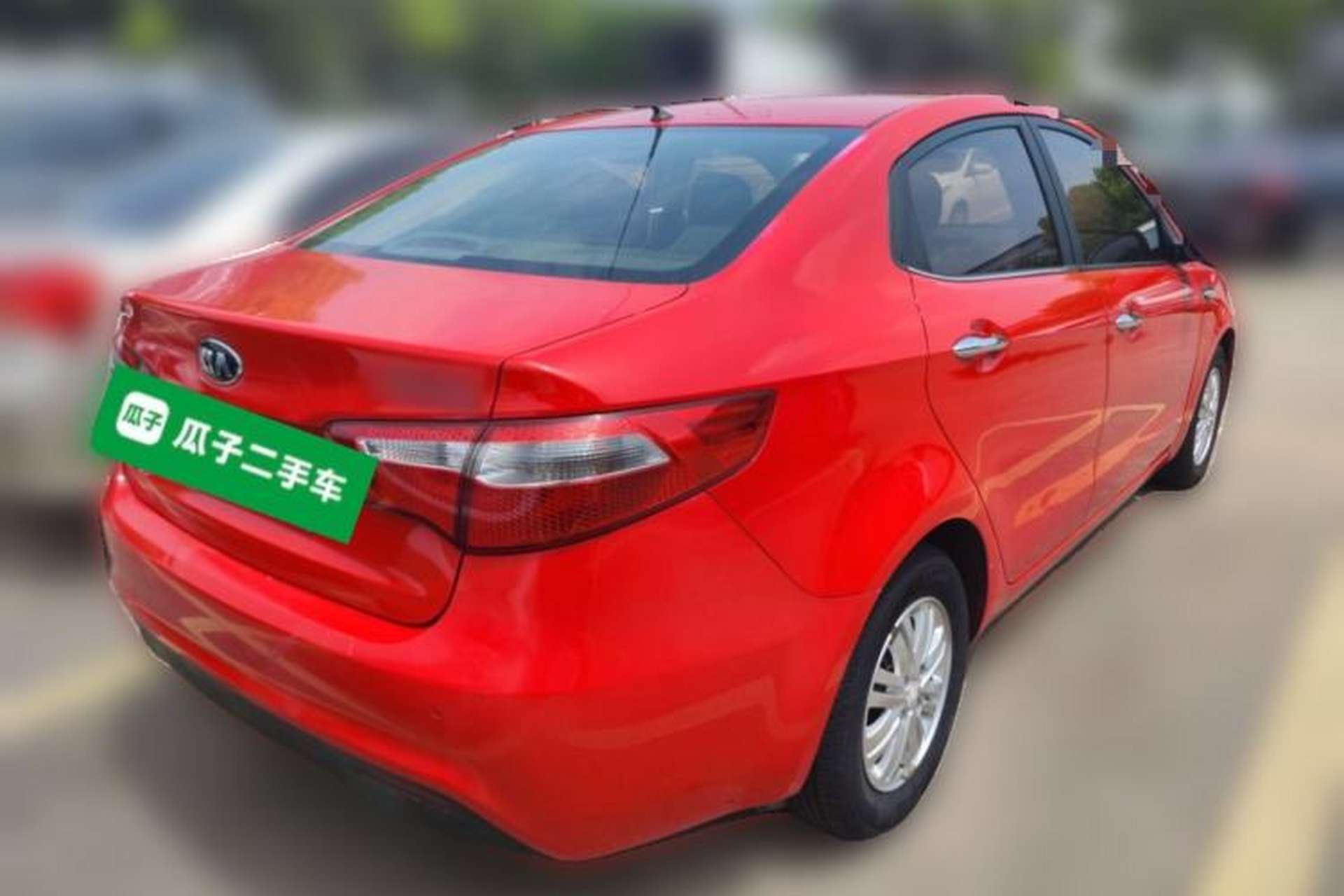 Used Kia K2 2012 Sedan 1.4L Automatic GLS Commemorative Edition Rear Right 45 Deg