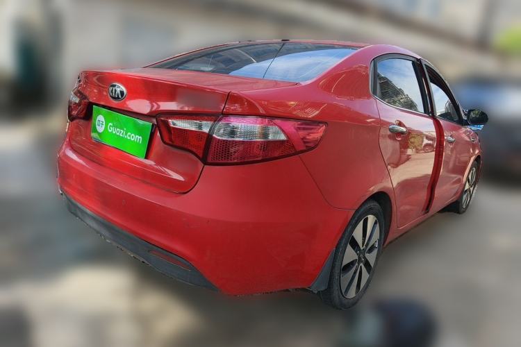 Used Kia K2 2012 Sedan 1.6L Automatic Transmission Premium Commemorative Edition Rear Right 45 Deg