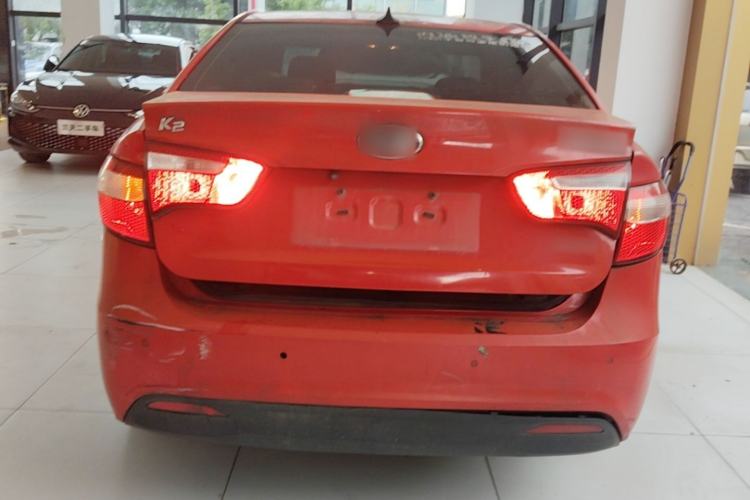 Used Kia K2 2012 Sedan 1.6L Automatic Transmission Premium Commemorative Edition Rear