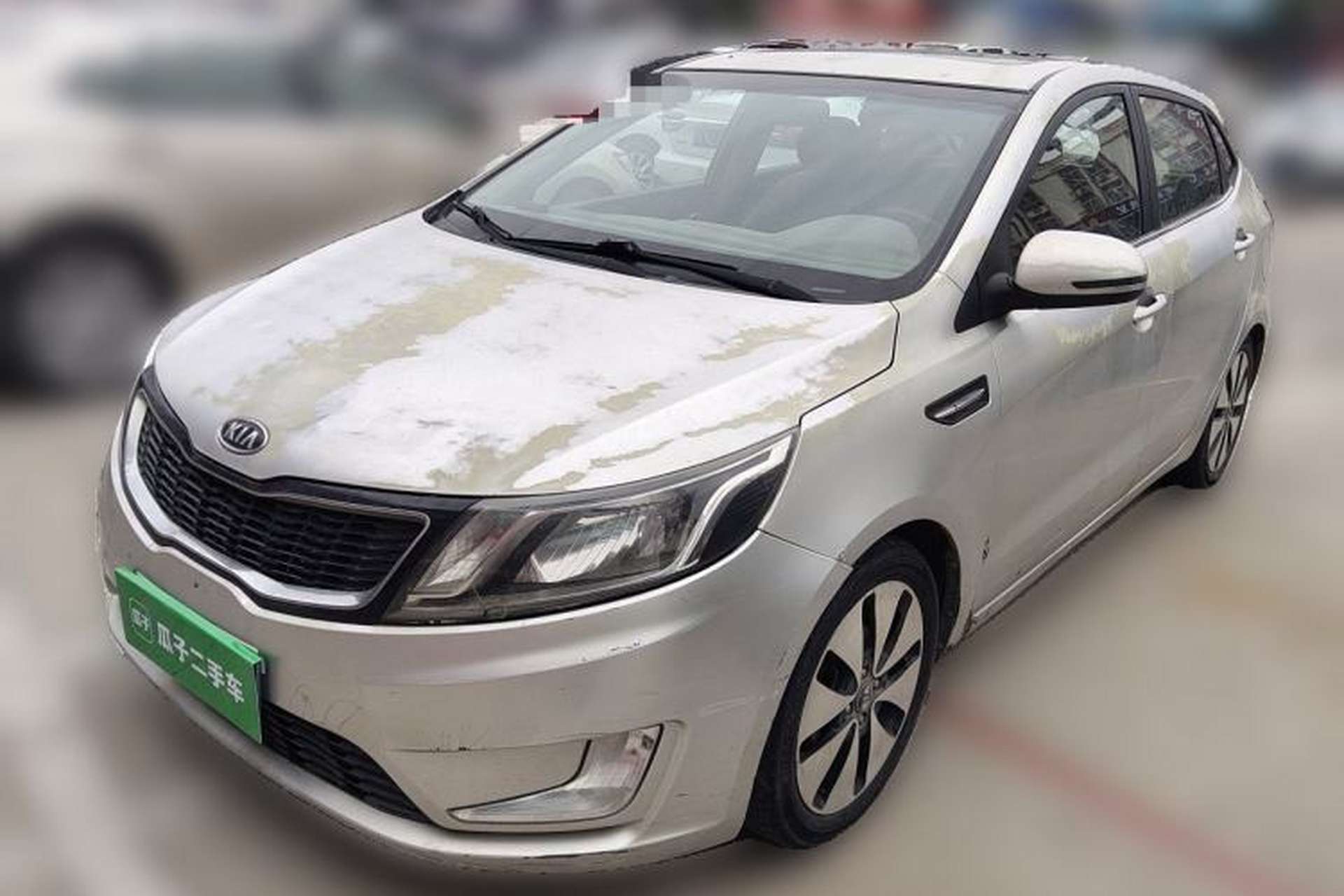Used Kia K2 2012 Hatchback 1.6L AT Premium Front Left 45 Deg
