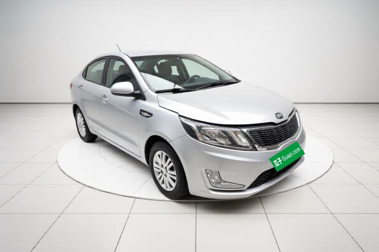 Used Kia K2 2012 Sedan 1.4L AT TOP Anniversary Edition Front Right 45 Deg