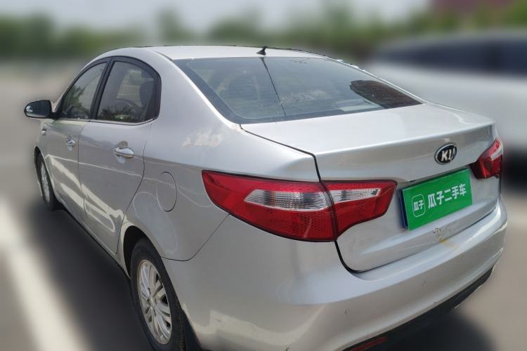 Used Kia K2 2012 Sedan 1.4L MT GLS Commemorative Edition Rear Left 45 Deg