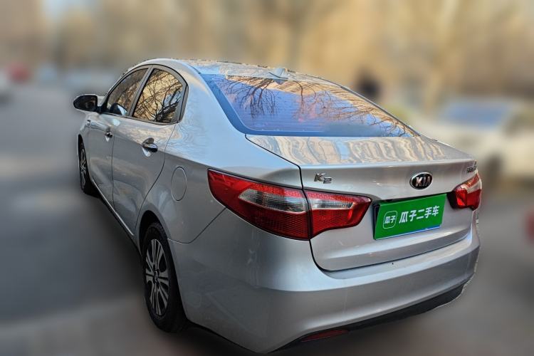 Used Kia K2 2012 Sedan 1.4L Automatic GLS Commemorative Edition Rear Left 45 Deg
