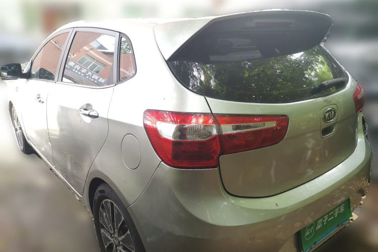Used Kia K2 2012 Hatchback 1.6L AT Premium Rear Left 45 Deg