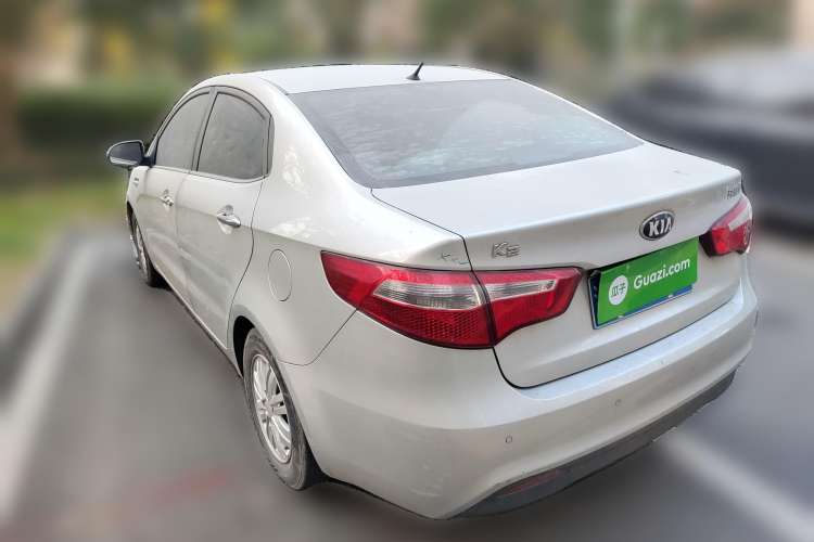 Used Kia K2 2012 Sedan 1.4L Automatic GLS Commemorative Edition Rear Left 45 Deg