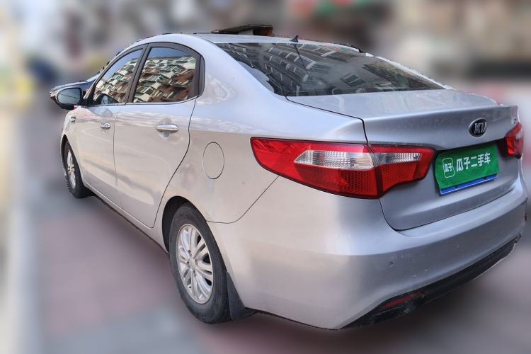 Used Kia K2 2012 Sedan 1.4L MT GLS Commemorative Edition Rear Left 45 Deg
