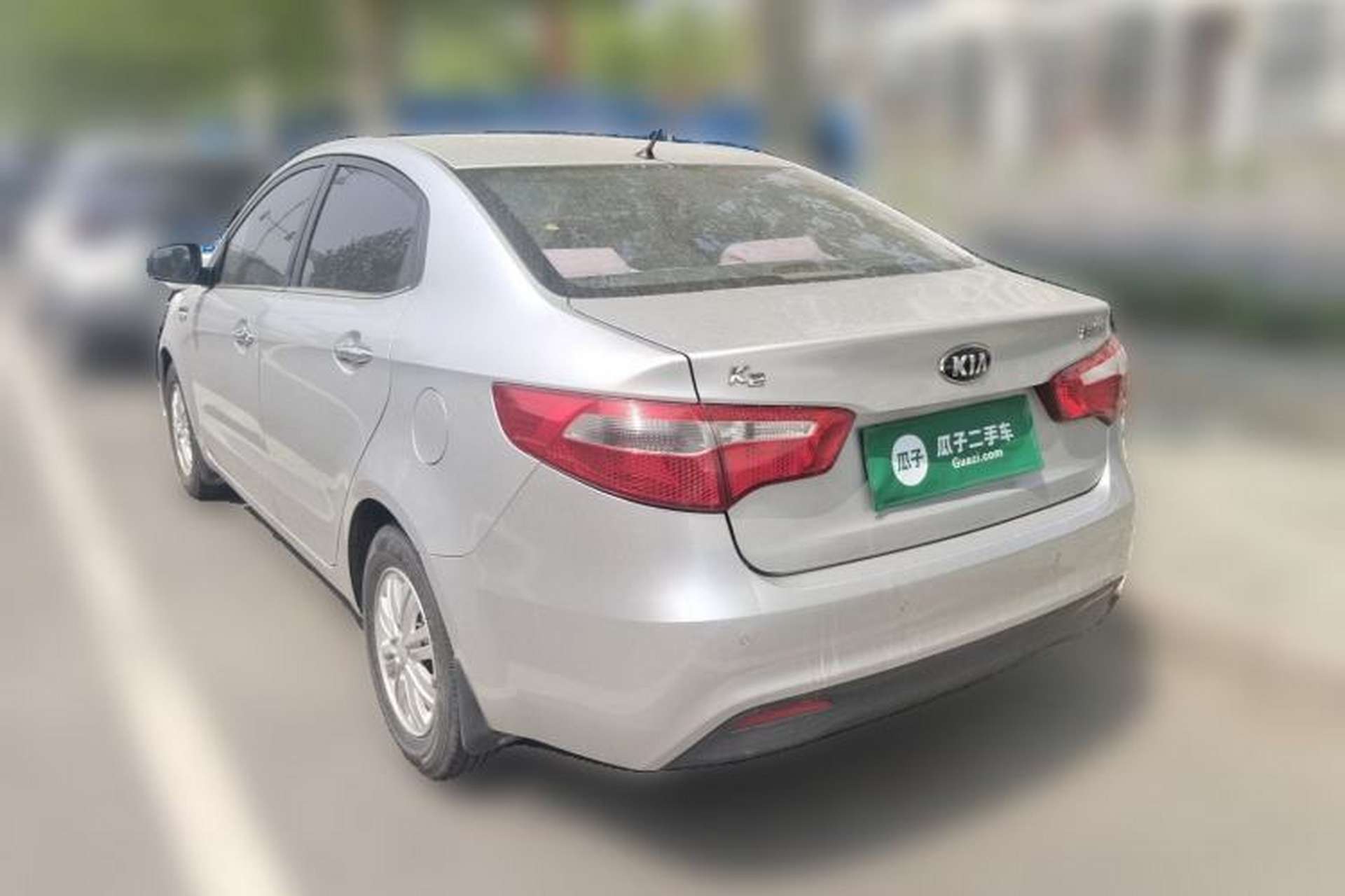 Used Kia K2 2012 Sedan 1.4L MT GLS Commemorative Edition Rear Left 45 Deg
