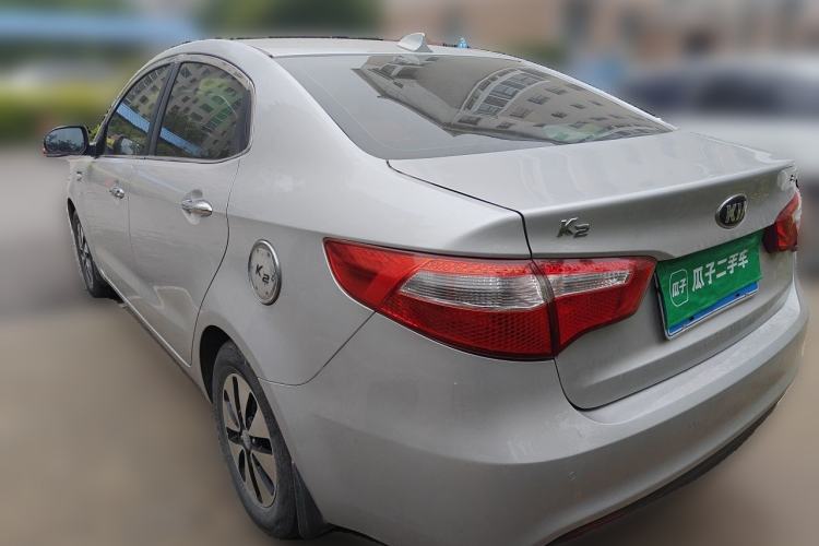 Used Kia K2 2012 Sedan 1.4L MT GLS Commemorative Edition Rear Left 45 Deg