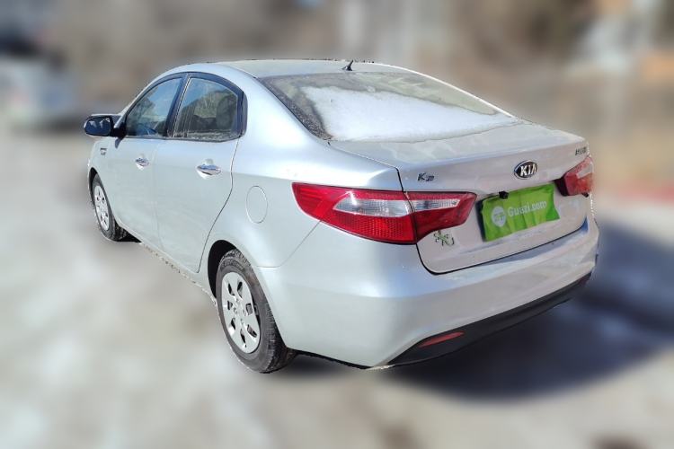 Used Kia K2 2012 Sedan 1.4L Automatic GLS Commemorative Edition Rear Left 45 Deg