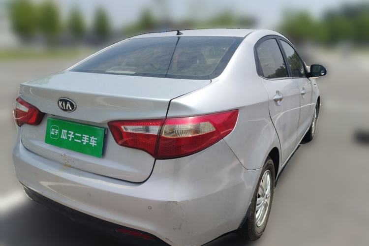 Used Kia K2 2012 Sedan 1.4L MT GLS Commemorative Edition Rear Right 45 Deg