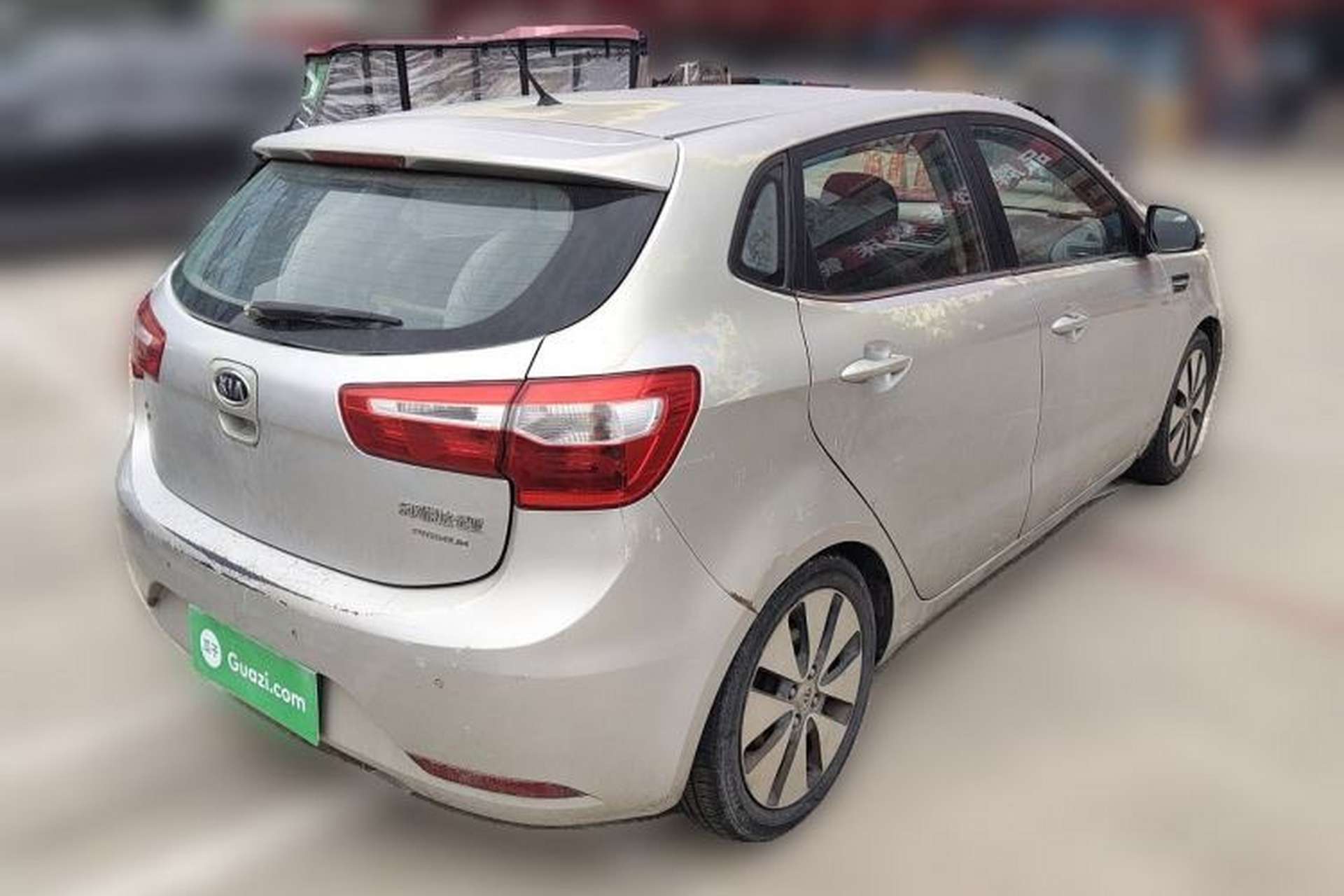 Used Kia K2 2012 Hatchback 1.6L AT Premium Rear Right 45 Deg