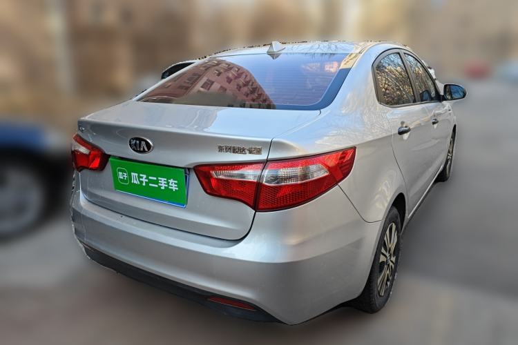 Used Kia K2 2012 Sedan 1.4L Automatic GLS Commemorative Edition Rear Right 45 Deg