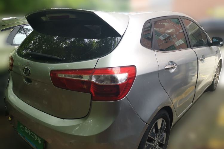 Used Kia K2 2012 Hatchback 1.6L AT Premium Rear Right 45 Deg