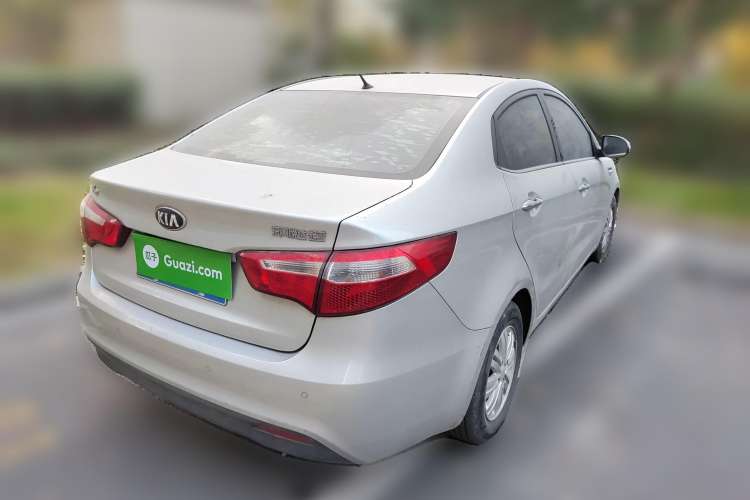 Used Kia K2 2012 Sedan 1.4L Automatic GLS Commemorative Edition Rear Right 45 Deg