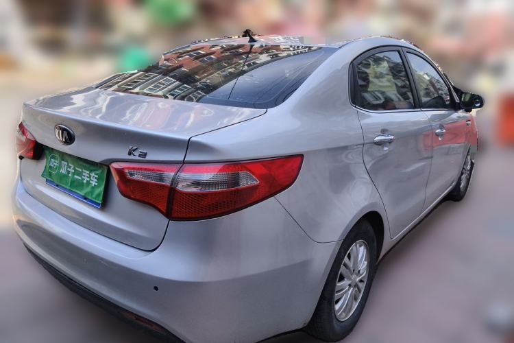Used Kia K2 2012 Sedan 1.4L MT GLS Commemorative Edition Rear Right 45 Deg