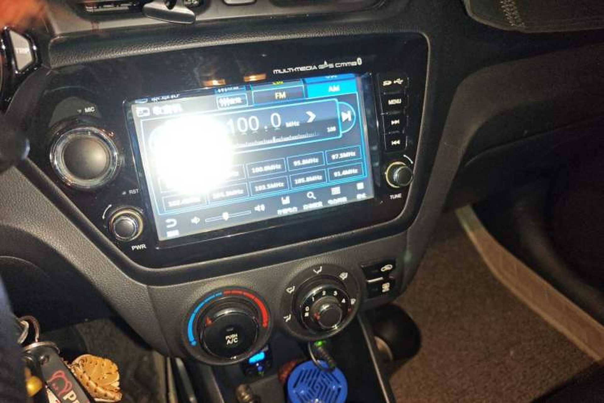 Used Kia K2 2012 Sedan 1.4L Automatic GLS Commemorative Edition Audio And AC Panel
