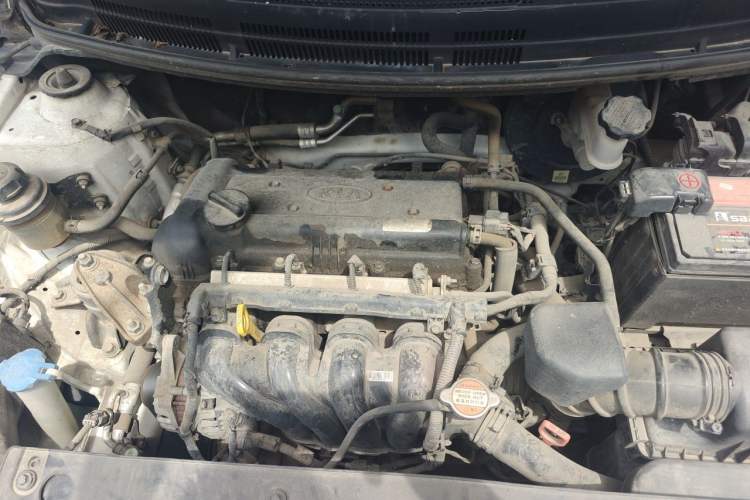 Used Kia K2 2012 Sedan 1.6L Automatic Transmission Premium Commemorative Edition Engine Bay