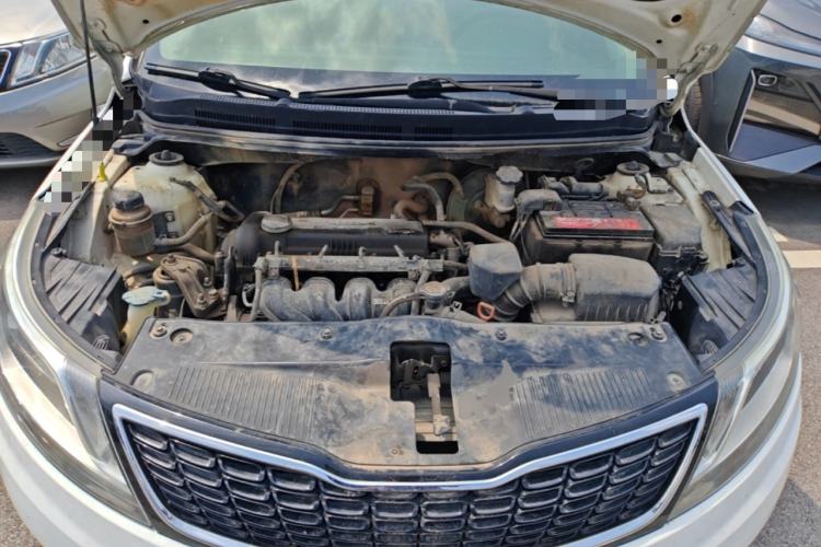 Used Kia K2 2012 Sedan 1.6L Automatic Transmission Premium Commemorative Edition Engine Bay