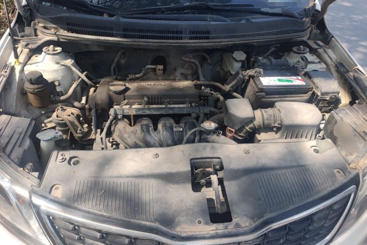 Used Kia K2 2012 Sedan 1.6L Automatic Transmission Premium Commemorative Edition Engine Bay