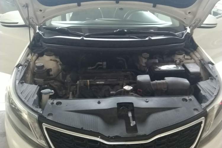 Used Kia K2 2012 Sedan 1.6L Automatic Transmission Premium Commemorative Edition Engine Bay