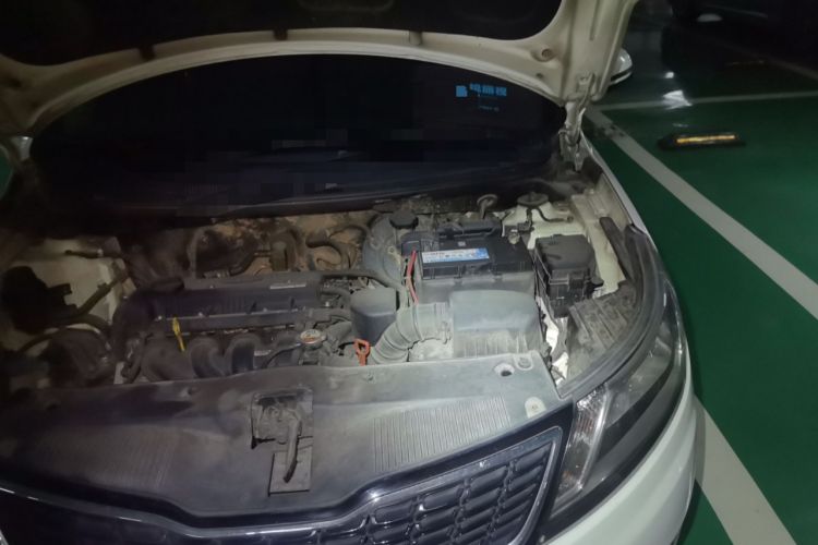 Used Kia K2 2012 Sedan 1.6L Automatic Transmission Premium Commemorative Edition Engine Bay Left