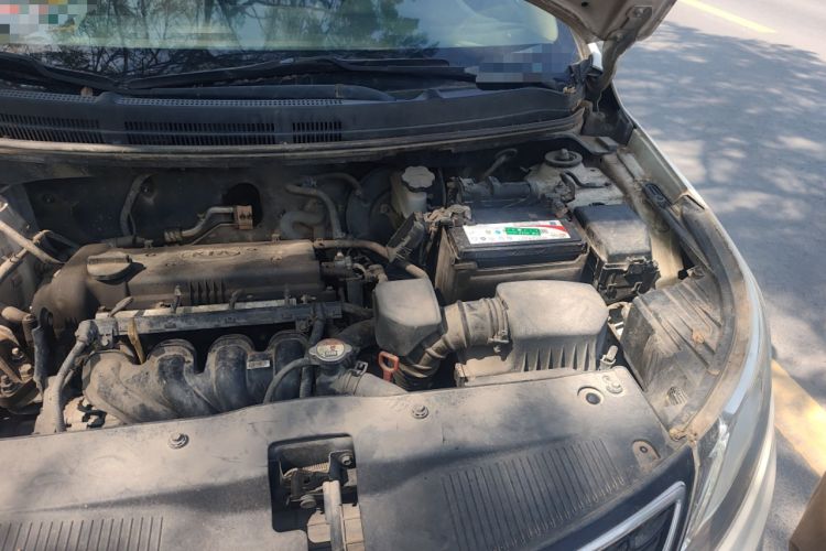 Used Kia K2 2012 Sedan 1.6L Automatic Transmission Premium Commemorative Edition Engine Bay Left