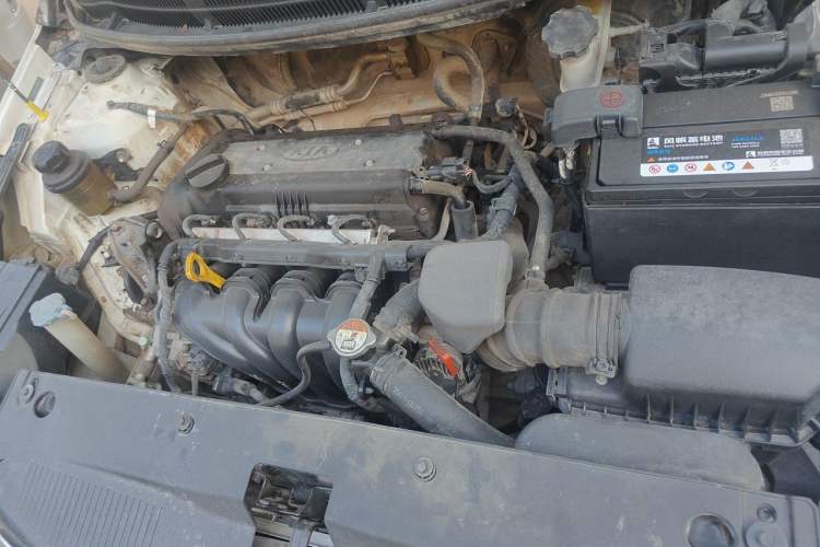 Used Kia K2 2012 Sedan 1.6L AT Premium ECO Engine Bay Left