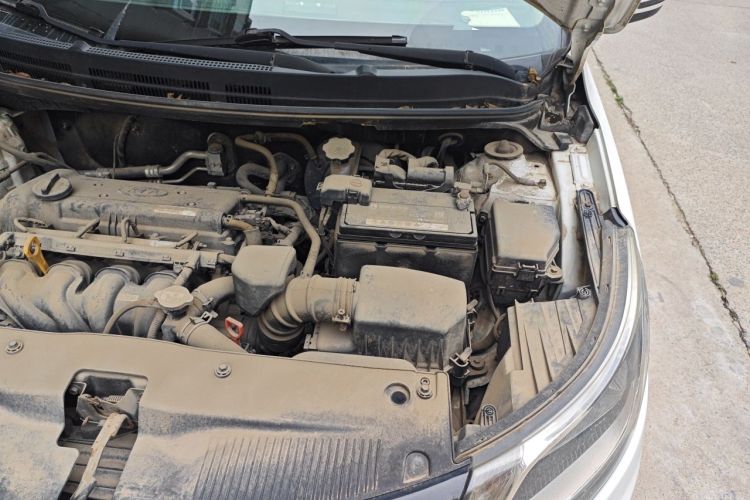 Used Kia K2 2012 Sedan 1.6L Automatic Transmission Premium Commemorative Edition Engine Bay Left