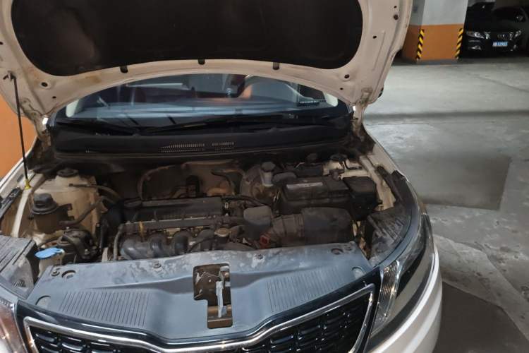 Used Kia K2 2012 Sedan 1.6L Automatic Transmission Premium Commemorative Edition Engine Bay Left