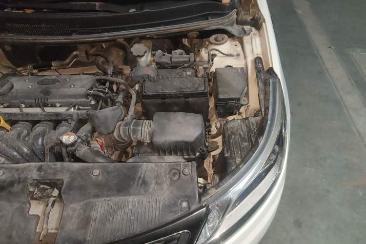 Used Kia K2 2012 Sedan 1.6L Automatic Transmission Premium Commemorative Edition Engine Bay Left