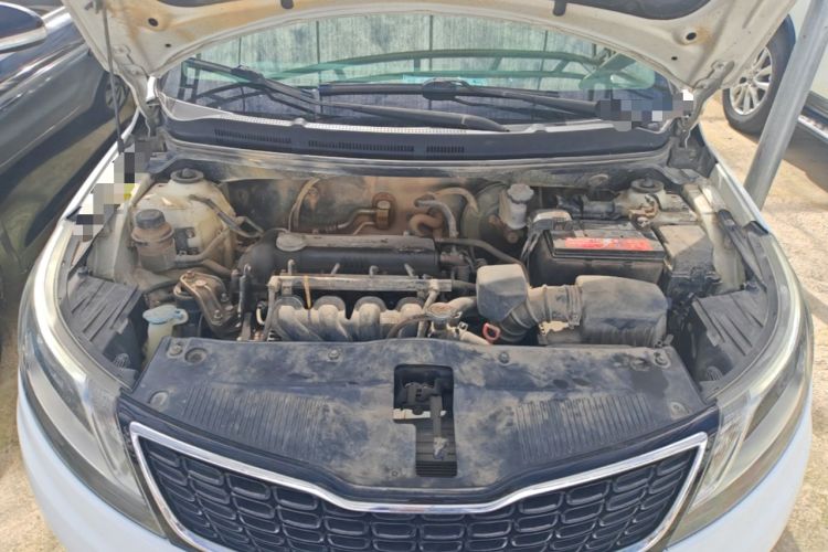 Used Kia K2 2012 Sedan 1.6L Automatic Transmission Premium Commemorative Edition Engine Bay
