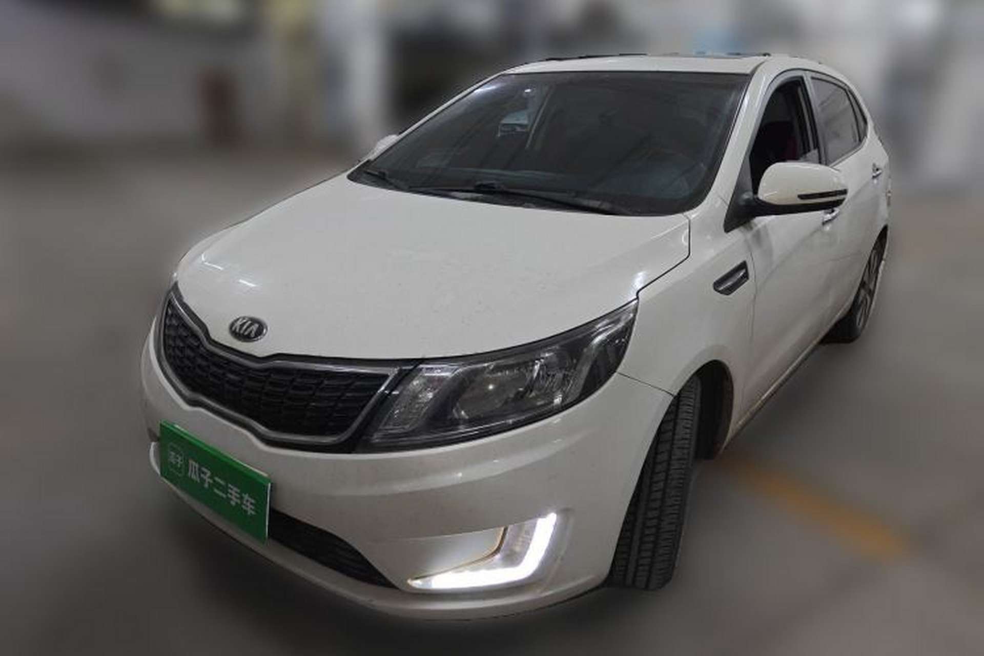 Used Kia K2 2012 Hatchback 1.6L AT Premium Front Left 45 Deg