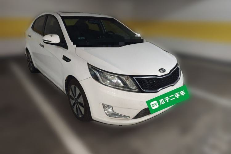 Used Kia K2 2012 Sedan 1.6L Automatic Transmission Premium Commemorative Edition Front Right 45 Deg
