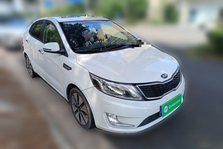 Used Kia K2 2012 Sedan 1.6L Automatic Transmission Premium Commemorative Edition Front Right 45 Deg