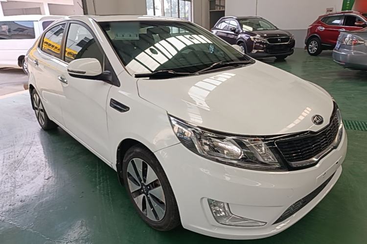 Used Kia K2 2012 Sedan 1.6L Automatic Transmission Premium Commemorative Edition Front Right 45 Deg