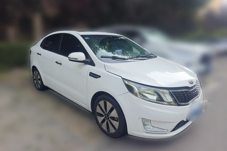 Used Kia K2 2012 Sedan 1.6L Automatic Transmission Premium Commemorative Edition Front Right 45 Deg