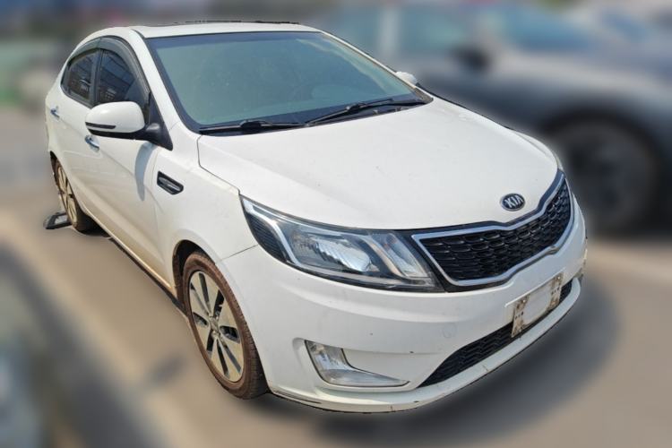 Used Kia K2 2012 Sedan 1.6L Automatic Transmission Premium Commemorative Edition Front Right 45 Deg