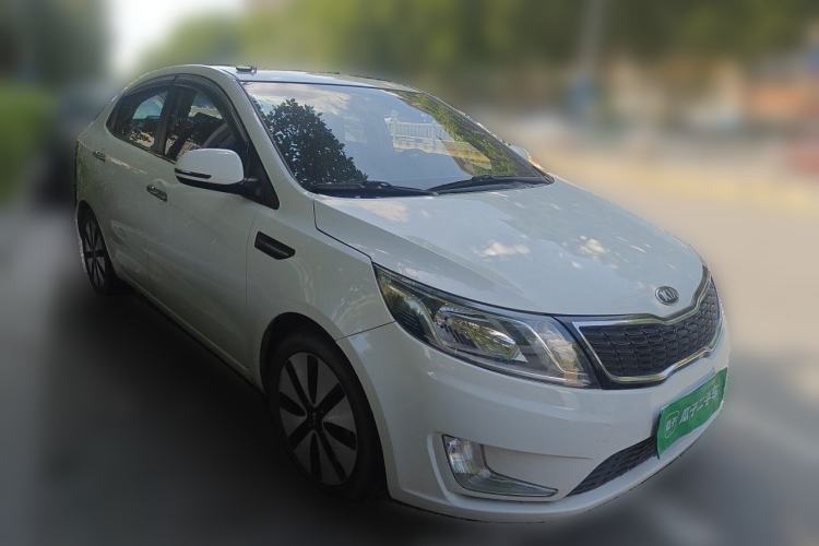 Used Kia K2 2012 Sedan 1.6L Automatic Transmission Premium Commemorative Edition Front Right 45 Deg