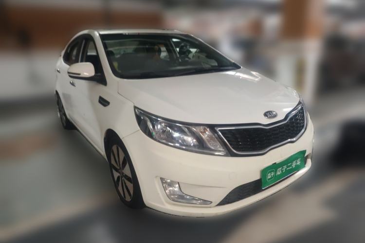 Used Kia K2 2012 Sedan 1.6L Automatic Transmission Premium ECO Commemorative Edition Front Right 45 Deg