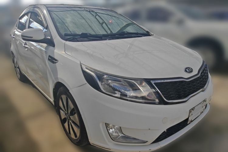 Used Kia K2 2012 Sedan 1.6L Automatic Transmission Premium Commemorative Edition Front Right 45 Deg