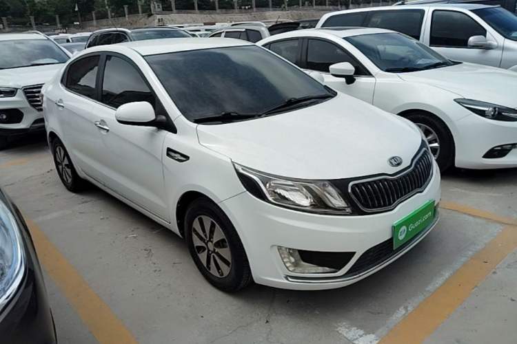Used Kia K2 2012 Sedan 1.4L Automatic GLS Commemorative Edition Front Right 45 Deg