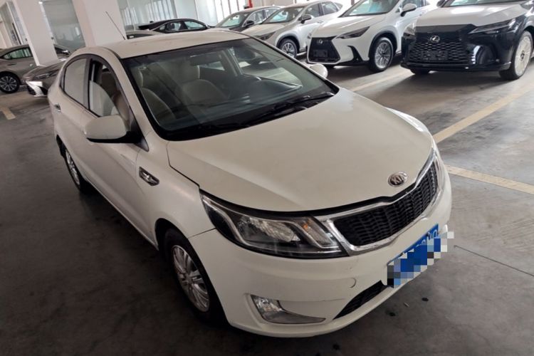 Used Kia K2 2012 Sedan 1.4L Automatic GLS Commemorative Edition Front Right 45 Deg