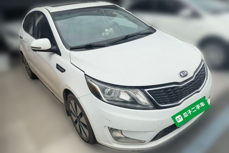Used Kia K2 2012 Sedan 1.6L AT Premium ECO Front Right 45 Deg
