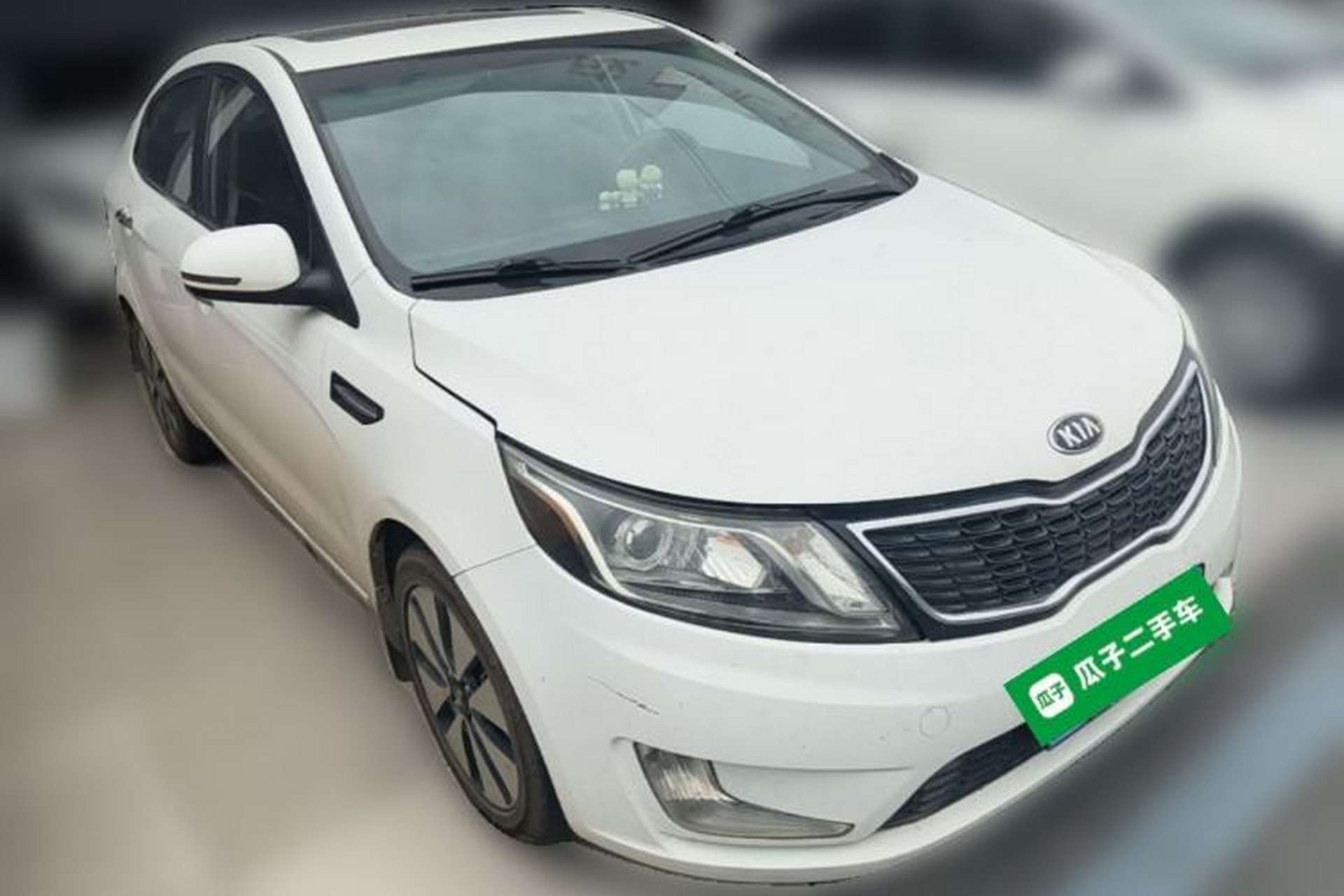 Used Kia K2 2012 Sedan 1.6L AT Premium ECO Front Right 45 Deg