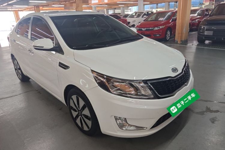 Used Kia K2 2012 Sedan 1.6L Automatic Transmission Premium Commemorative Edition Front Right 45 Deg