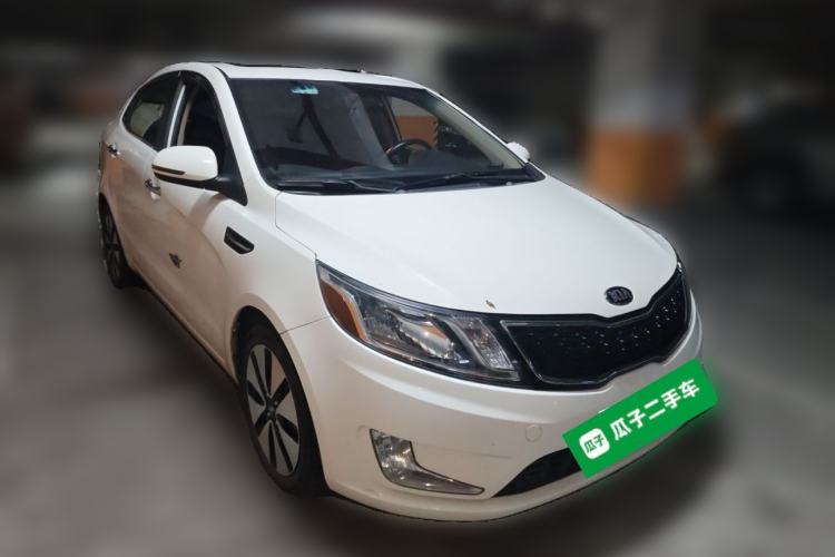 Used Kia K2 2012 Sedan 1.6L Automatic Transmission Premium Commemorative Edition Front Right 45 Deg