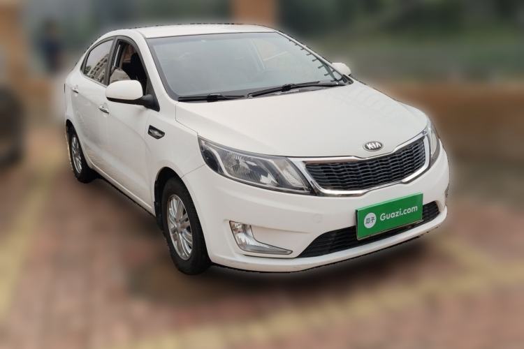 Used Kia K2 2012 Sedan 1.4L Automatic GLS Commemorative Edition Front Right 45 Deg