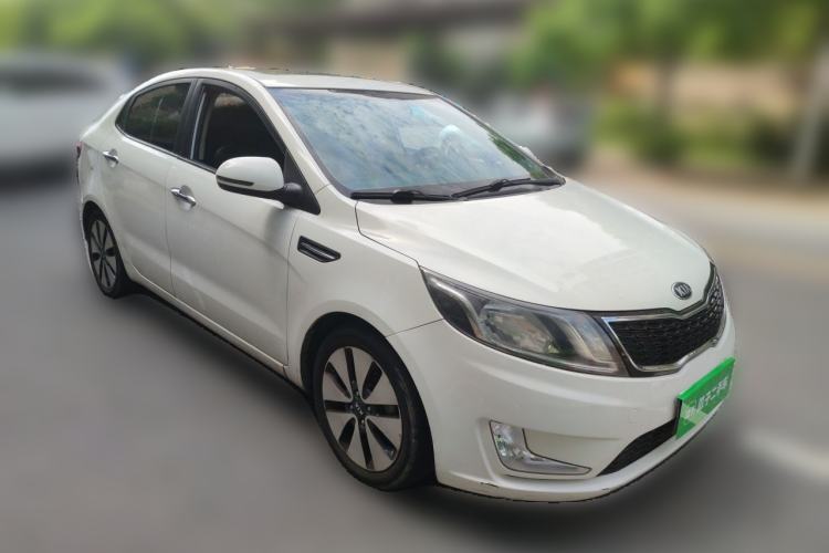 Used Kia K2 2012 Sedan 1.6L Automatic Transmission Premium Commemorative Edition Front Right 45 Deg